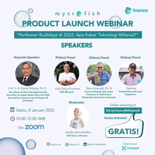 Poster Webinar Product Launch Mycrowfish